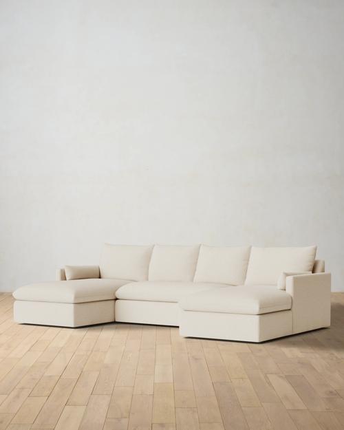 Leighton Track Arm 3-Piece Chaise Sectional - Gallery Image #2