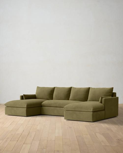 Leighton Track Arm 3-Piece Chaise Sectional - Gallery Image #2