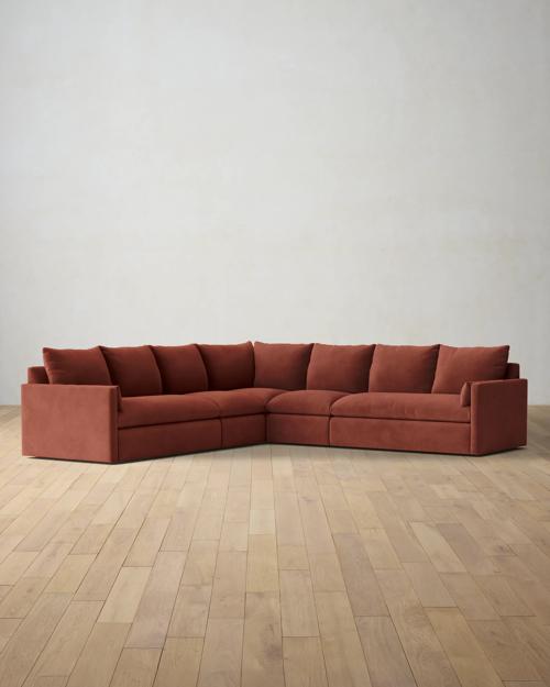 Leighton Track Arm 5-Piece Corner Sectional - Gallery Image #1
