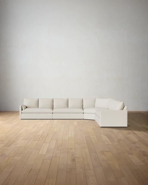 Leighton Track Arm 5-Piece Grand Wedge Sectional - Gallery Image #2