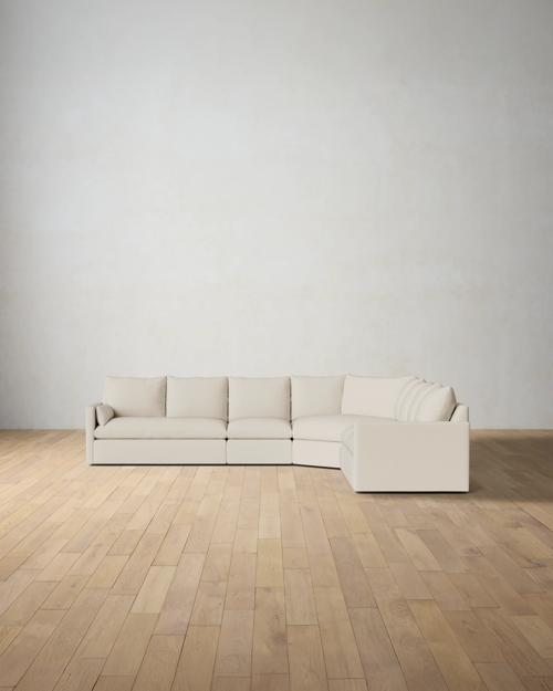 Leighton Track Arm 3-Piece Wedge Sectional - Gallery Image #2