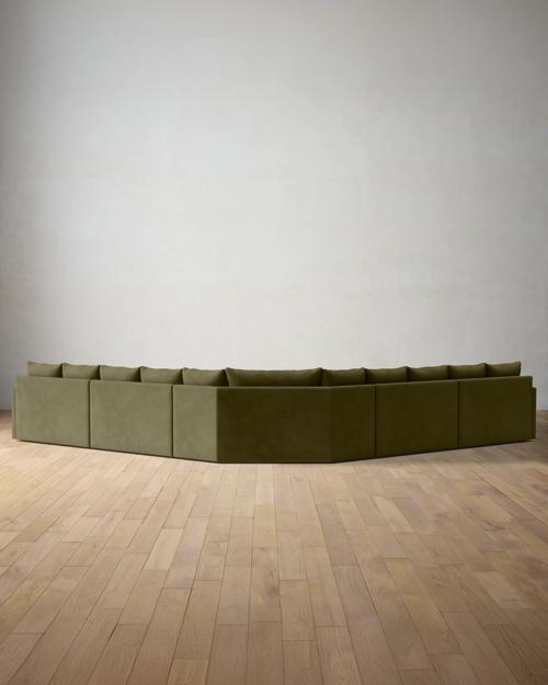 Leighton Track Arm 5-Piece Grand Wedge Sectional - Gallery Image #3