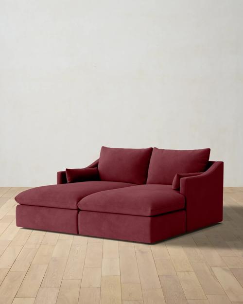Leighton Slope Arm Double Chaise Sectional - Gallery Image #1