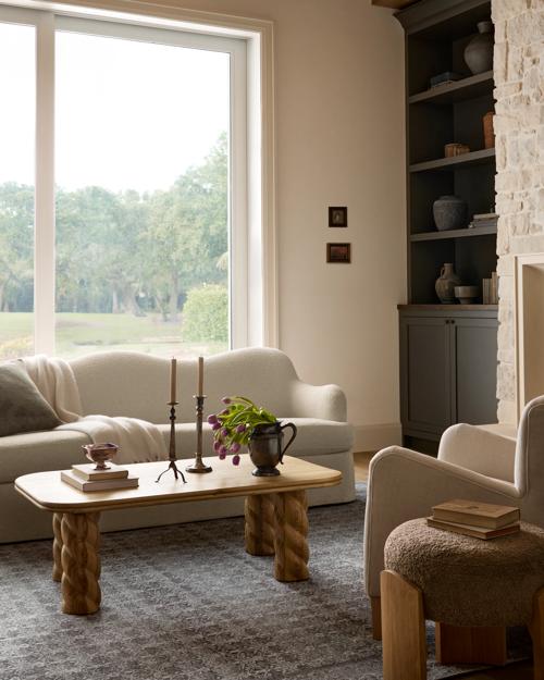 Shown in Bellaire Ivory Boucle Performance