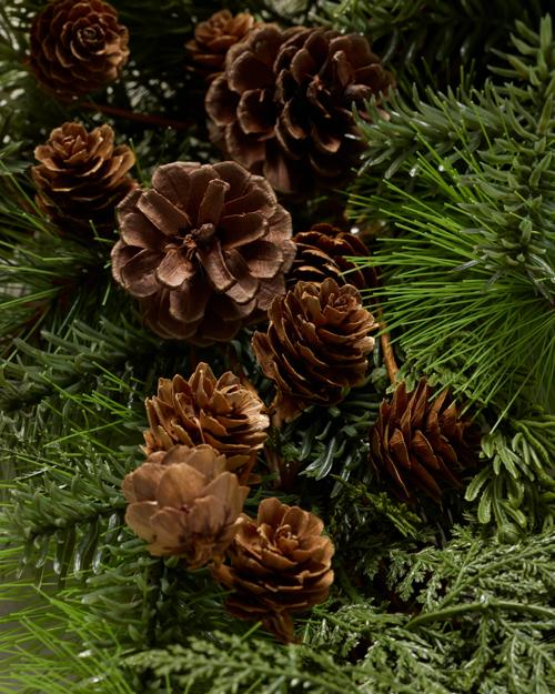 26" Natural Pine Wreath - Gallery Image #4