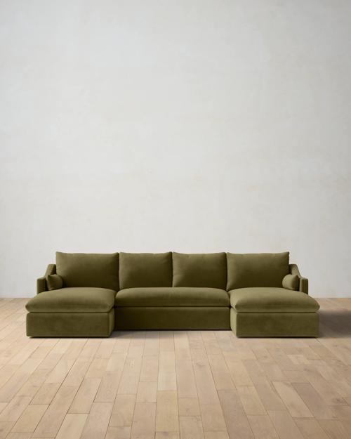 Leighton Slope Arm 3-Piece Chaise Sectional - Gallery Image #1