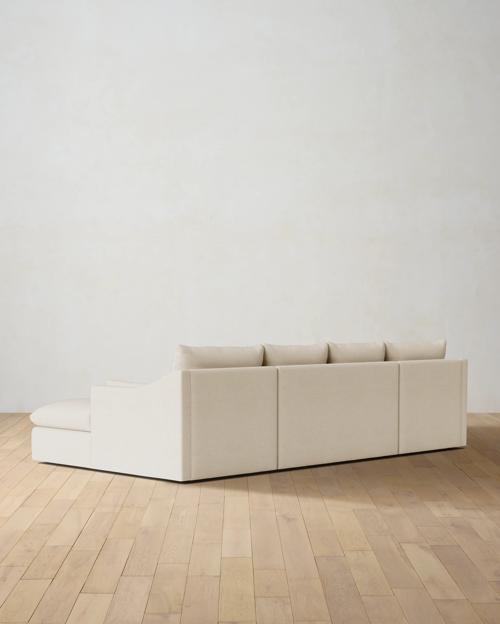 Leighton Slope Arm 3-Piece Chaise Sectional - Gallery Image #4