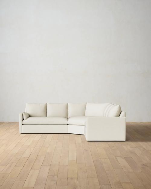 Leighton Track Arm 3-Piece Wedge Sectional - Gallery Image #2